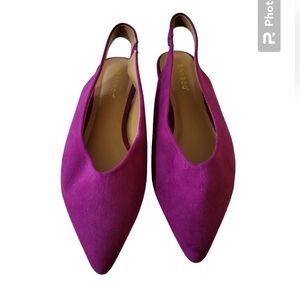 Bamboo Justify Slingback Flats Size 8M Runs Small